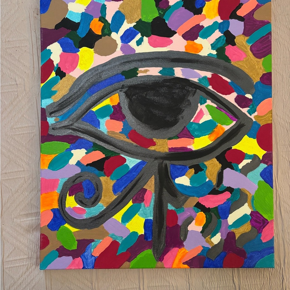Eye One Original Abstract OOAK acrylic Hand painted Art By De’Ericka size 16x20